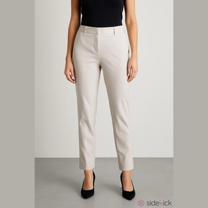 NWT Banana Republic HAMPTON-FIT JACQUARD trouser pants white size 12